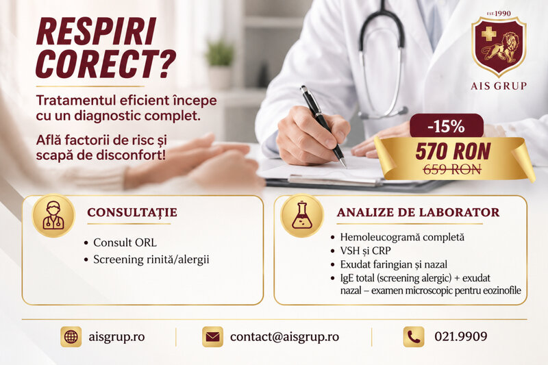 Ofertă Pachet ORL - AIS Pharma & Clinics