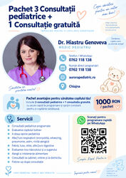 Pachet consultații pediatrice 3+1