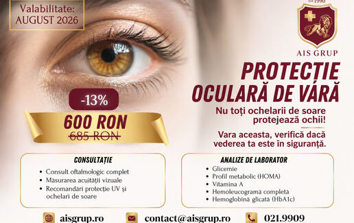 Pachet special protecție oculară