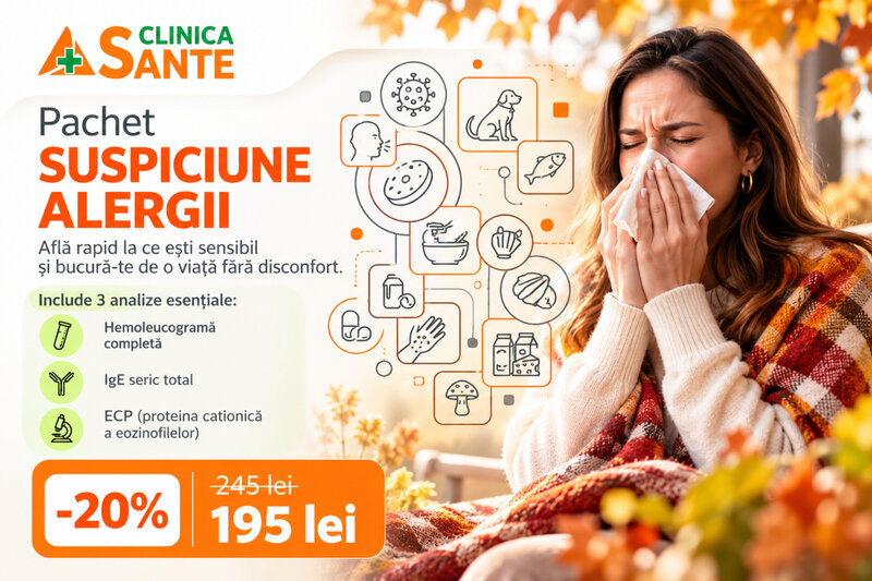 Ofertă Pachet suspiciune alergii - Clinica Sante