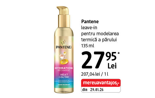 Pantene leave-in pentru modelarea părului