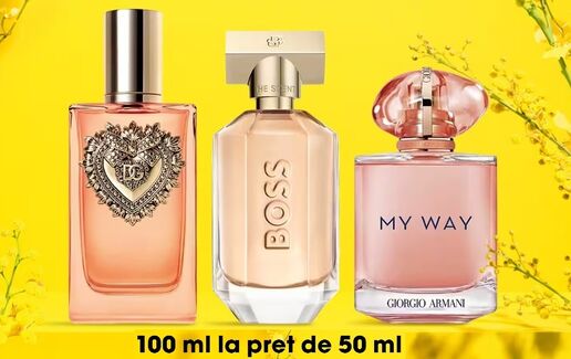 Parfumurile de 100ml la pret de 50m la Sephora