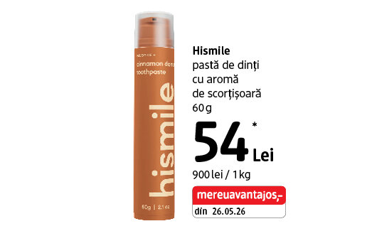 Ofertă Pastă de dinți Hismile cu aromă de scorțișoară - dm