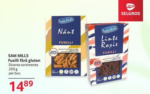 Paste Fusilli fără gluten