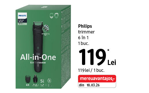 Philips trimmer 6 în 1