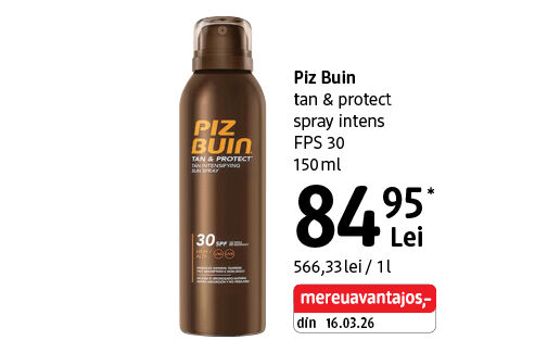 Piz Buin spray intens FPS 30