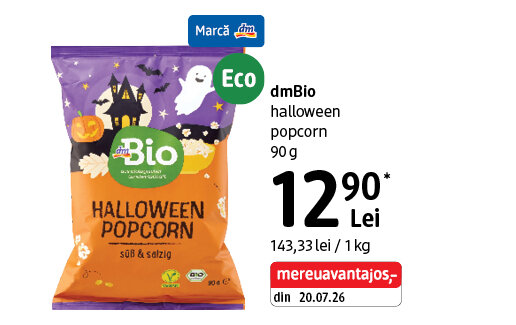 Ofertă Popcorn Halloween dmBio - dm