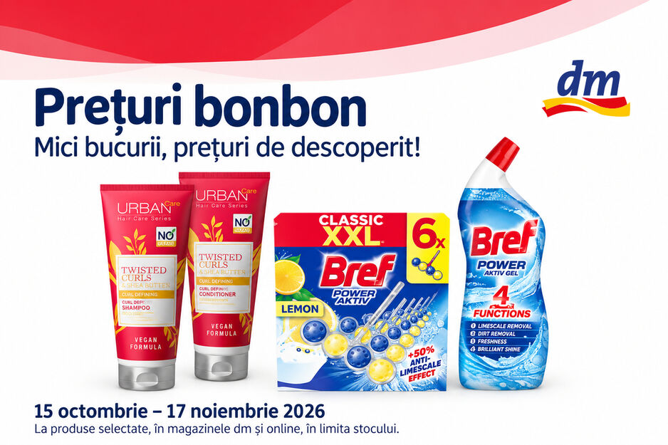Prețuri bonbon prodise selectate