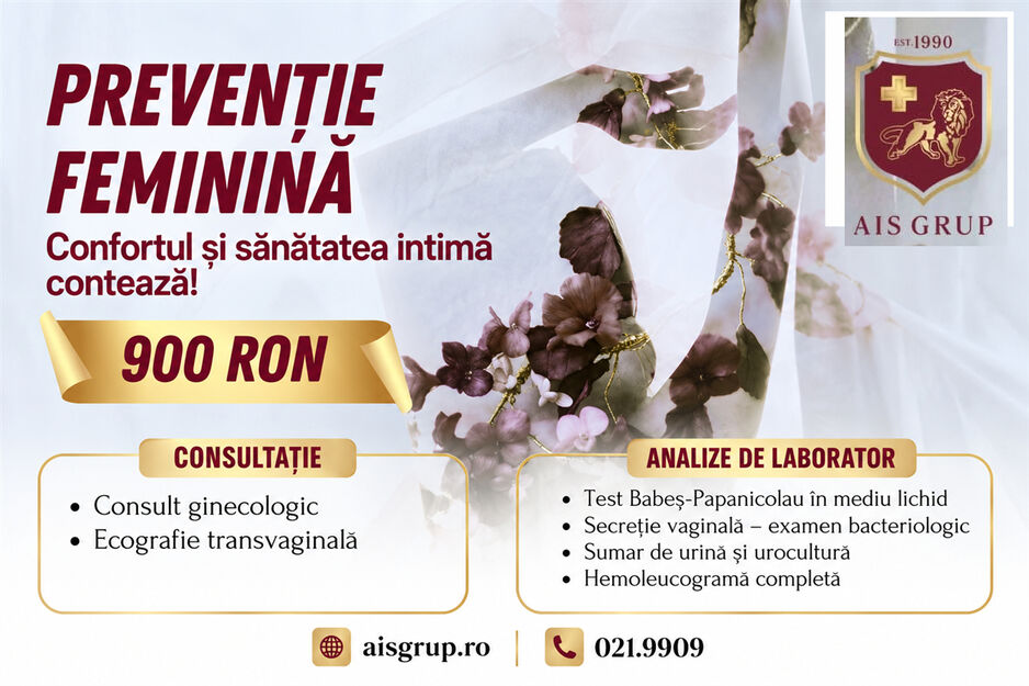 Prevenție feminină – pachet la 900 lei