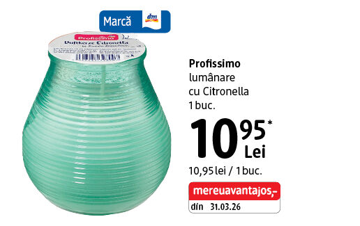 Profissimo lumânare cu Citronella