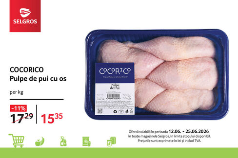 Pulpe de pui cu os Cocorico