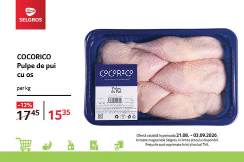 Pulpe de pui cu os Cocorico