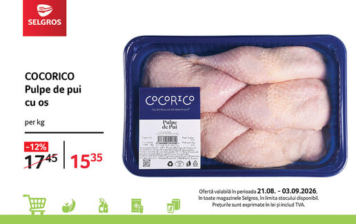 Pulpe de pui cu os Cocorico