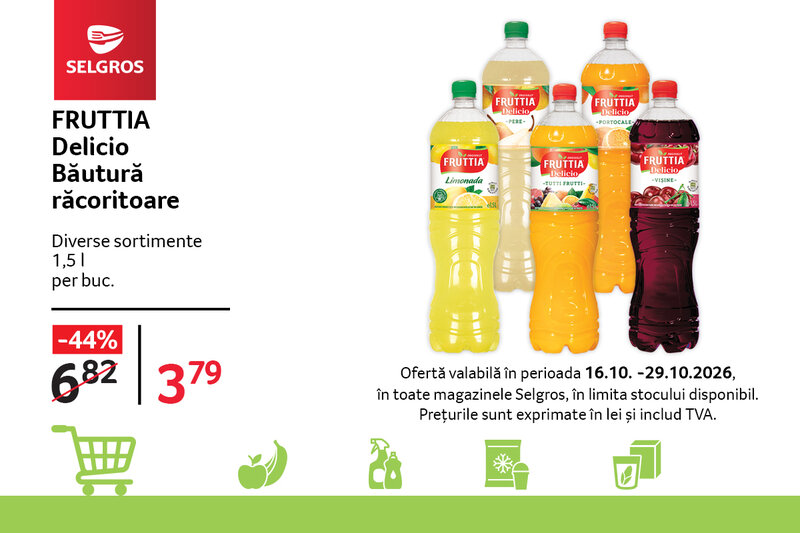 Ofertă Răcoritoare Fruttia Delicio - Selgros