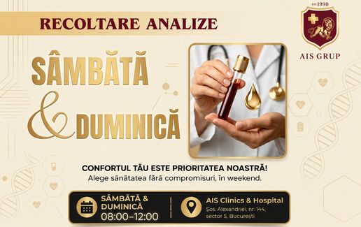 Recoltări de analize în weekend