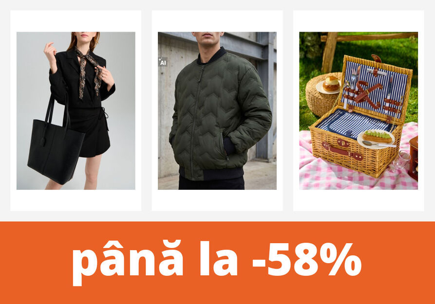 Reduceri de azi: până la -58%