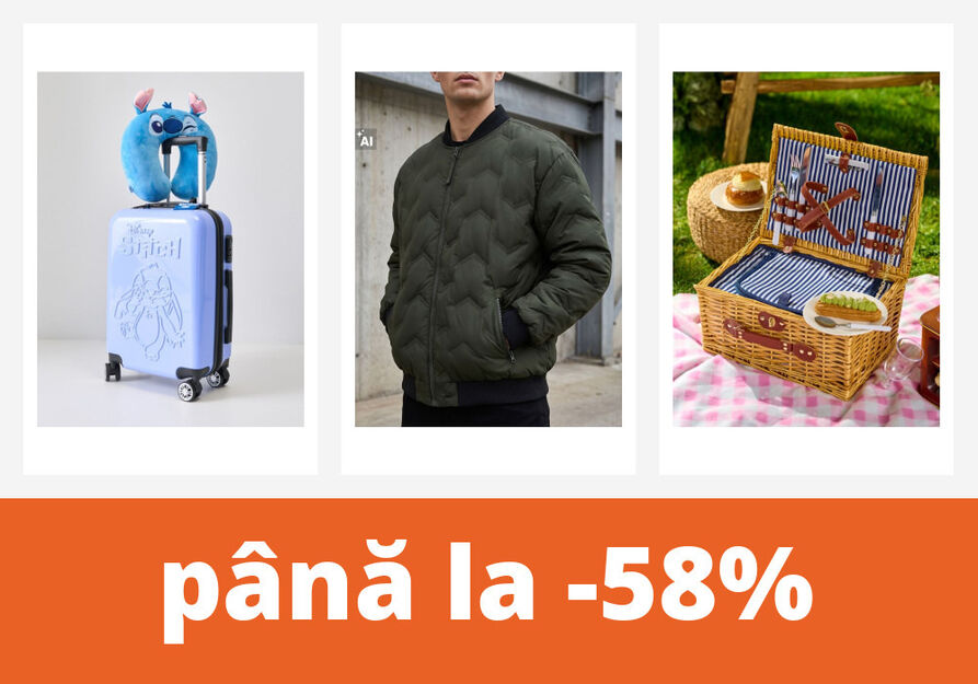 Reduceri de azi: până la -58%