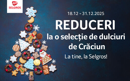 Reduceri la o selecție de dulciuri de Crăciun