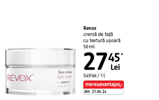 Revox crema de față