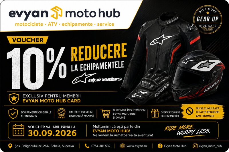 Ofertă Rider Upgrade - EVYAN MOTO HUB