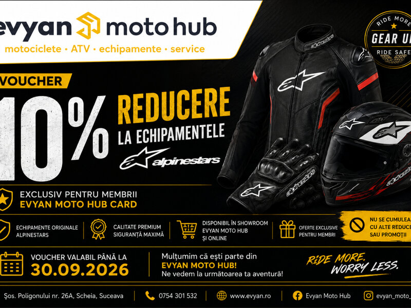 Ofertă Rider Upgrade - EVYAN MOTO HUB