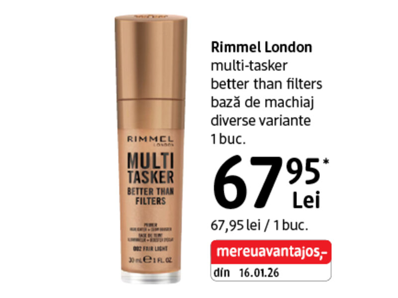 Ofertă Rimmel London bază de machiaj - dm