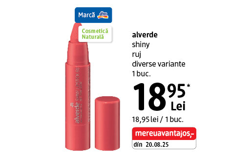 Ofertă Ruj alverde Shiny - dm