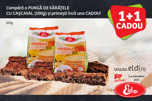 SĂRĂŢELE CU CAŞCAVAL 1+1 cadou!