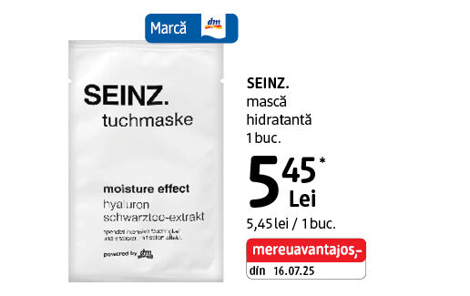 SEINZ. mască hidratantă