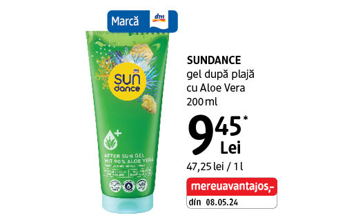 SUNDANCE gel după plajă