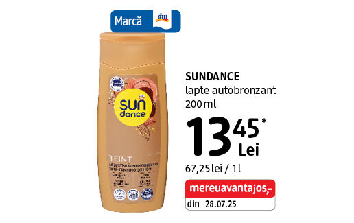 SUNDANCE lapte autobronzant