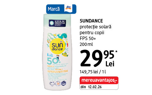 SUNDANCE protecție solară pentru copii