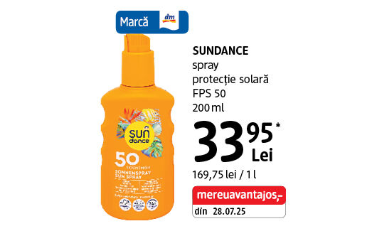 SUNDANCE spray protecție solară
