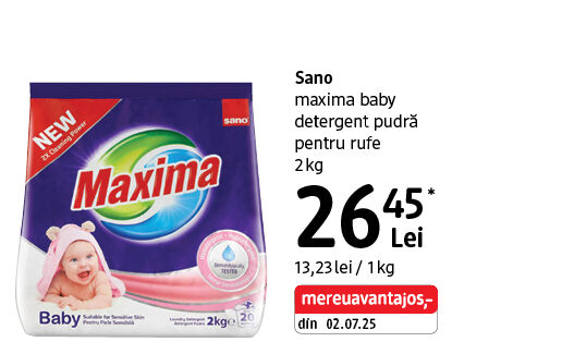 Sano detergent pudră pentru rufe