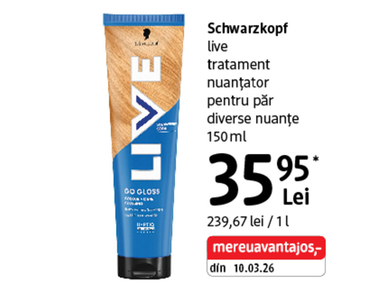 Ofertă Schwarzkopf tratament nuanțator pentru păr - dm