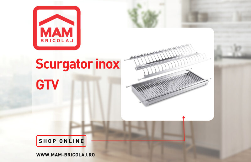 Ofertă Scurgator de vase inox - MAM Bricolaj