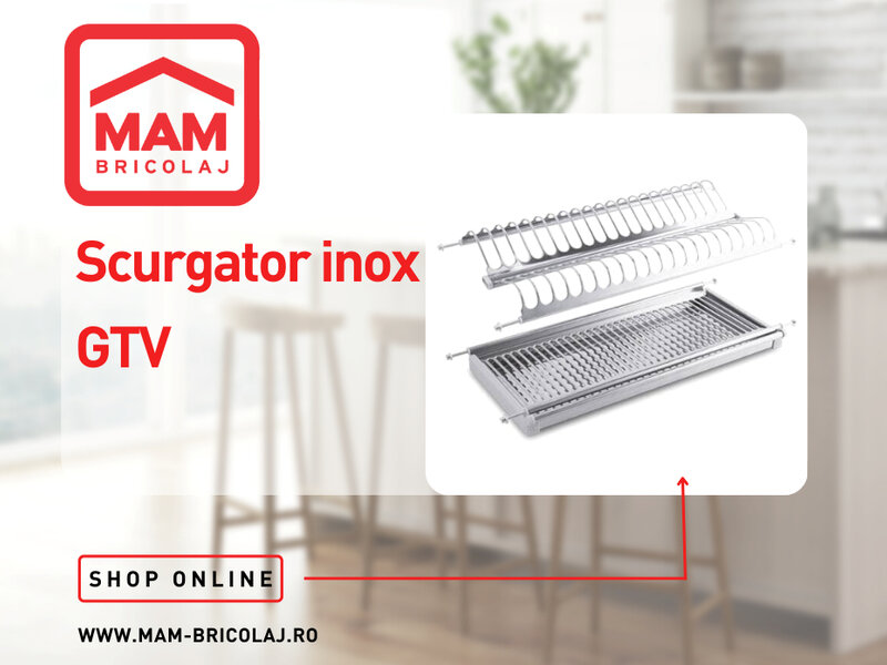 Ofertă Scurgator de vase inox - MAM Bricolaj