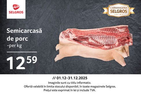 Semicarcasă de porc