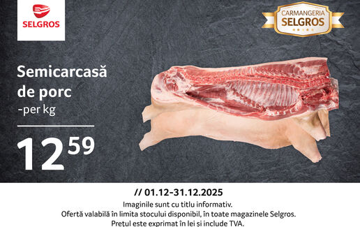 Semicarcasă de porc