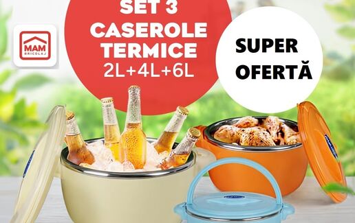 Set 3 caserole termice