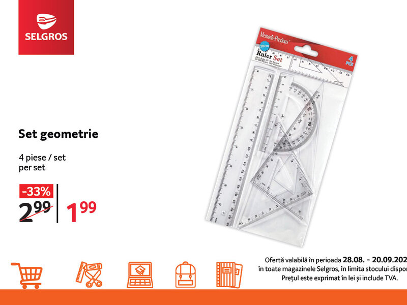 Ofertă Set de geometrie - Selgros