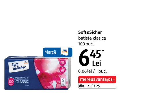 Soft&Sicher batiste nazale