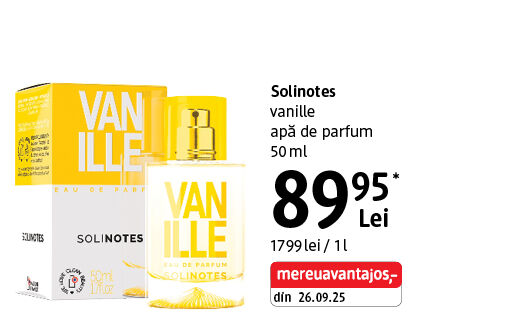 Solinotes Vanille apă de parfum