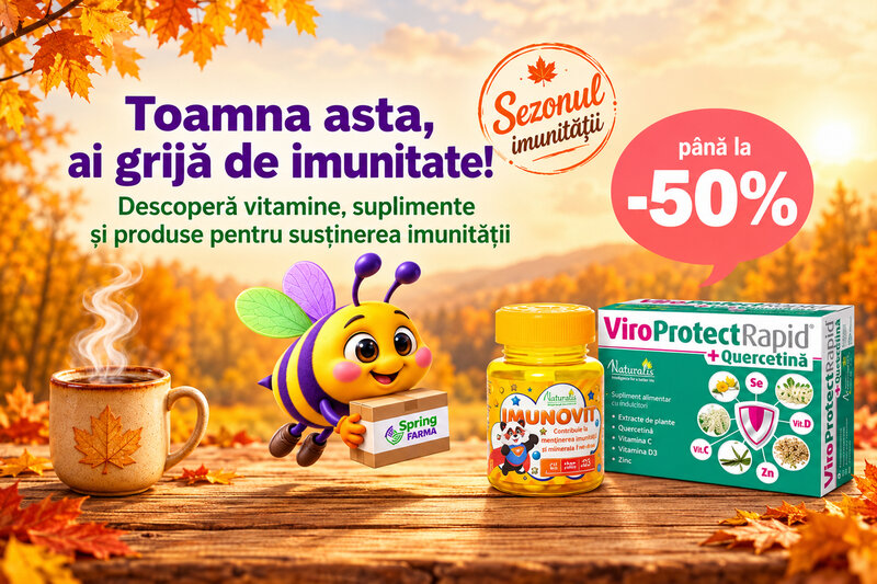 Ofertă Springfarma: Sezonul imunității, până la 50% reducere - BEST SALES