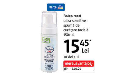 Spumă de curățare facială Balea med Ultra Sensitive