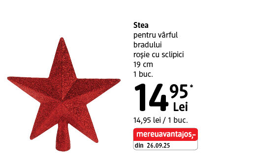 Stea pentru vârful bradului