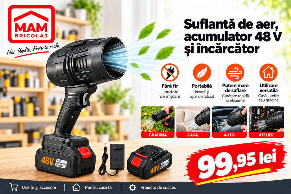 Suflantă pe acumulator