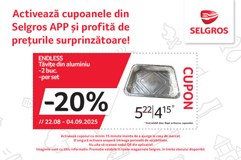 Tăvițe din aluminiu Endless