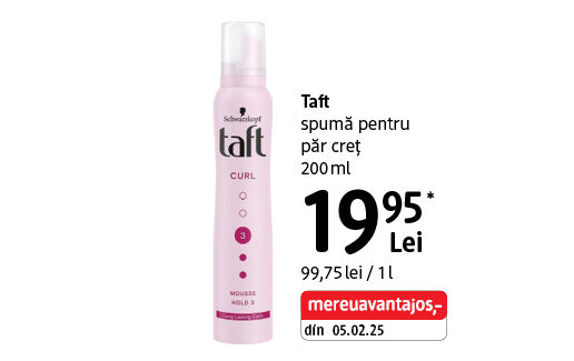 Taft spumă pentru păr creț