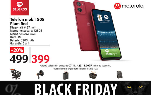 Telefon mobil G05 Plum Red